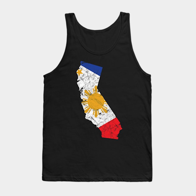 California Filipino American Tank Top by c1337s